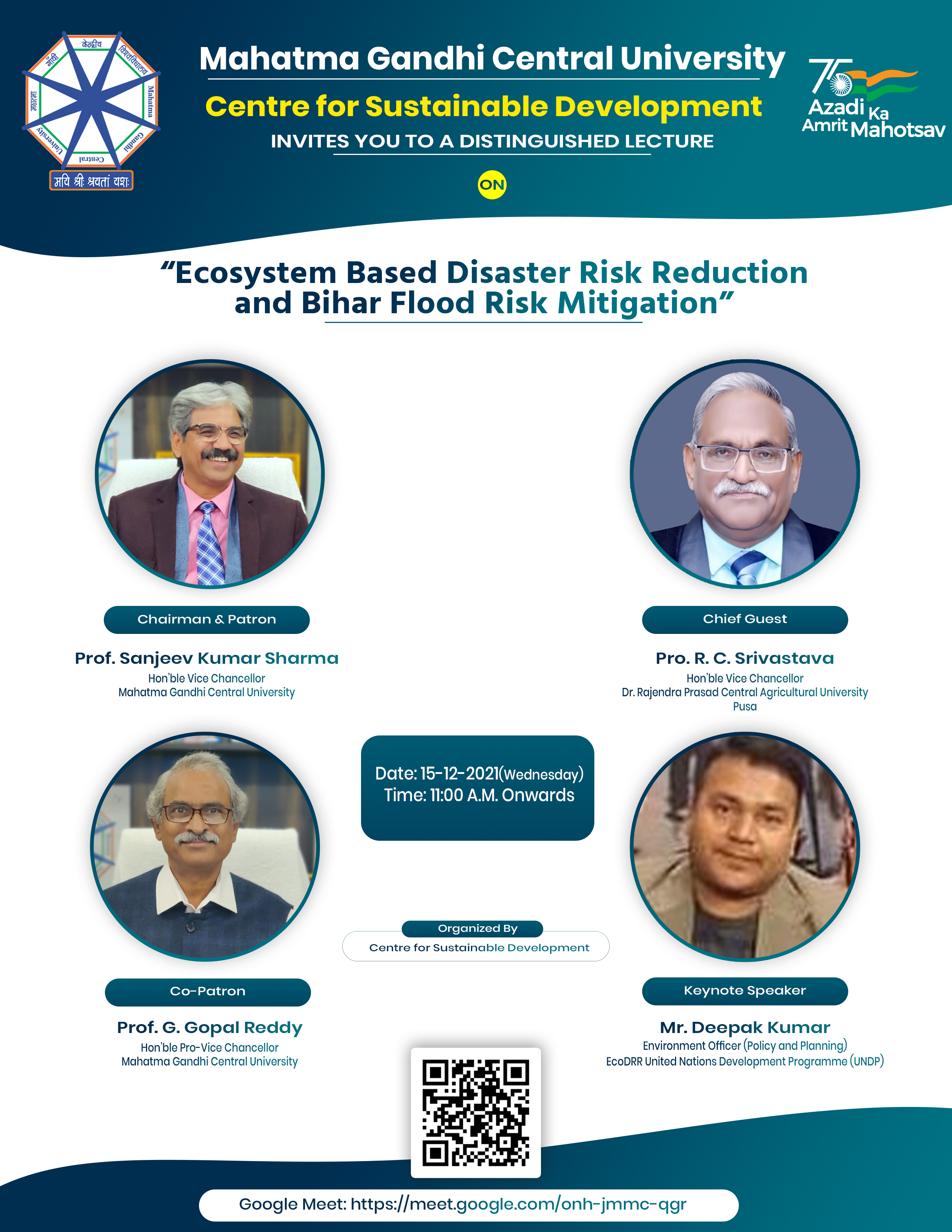 Online Lecture organised by Centre for Sustainable Development, MGCU