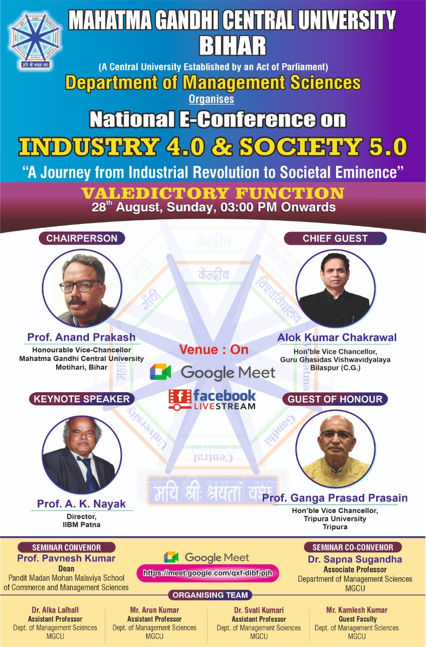 National E-Conference on INDUSTRY 4.0 & SOCIETY 5.0 [Valedictory Function]