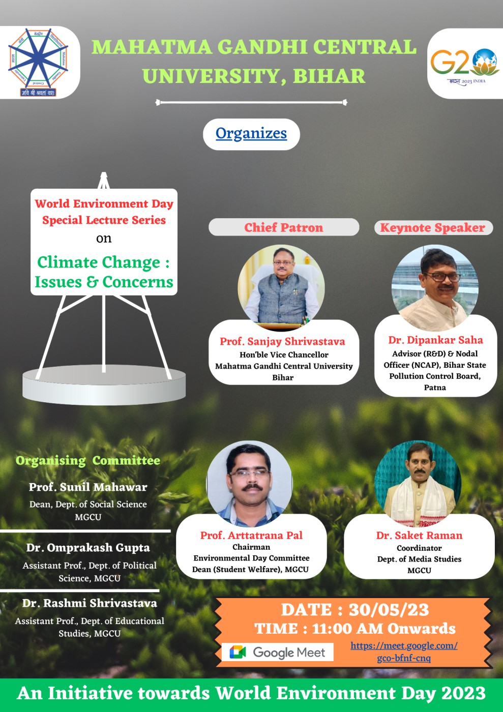 World Environment Day Special Lecture Series on Climate Change: Issues & Concerns