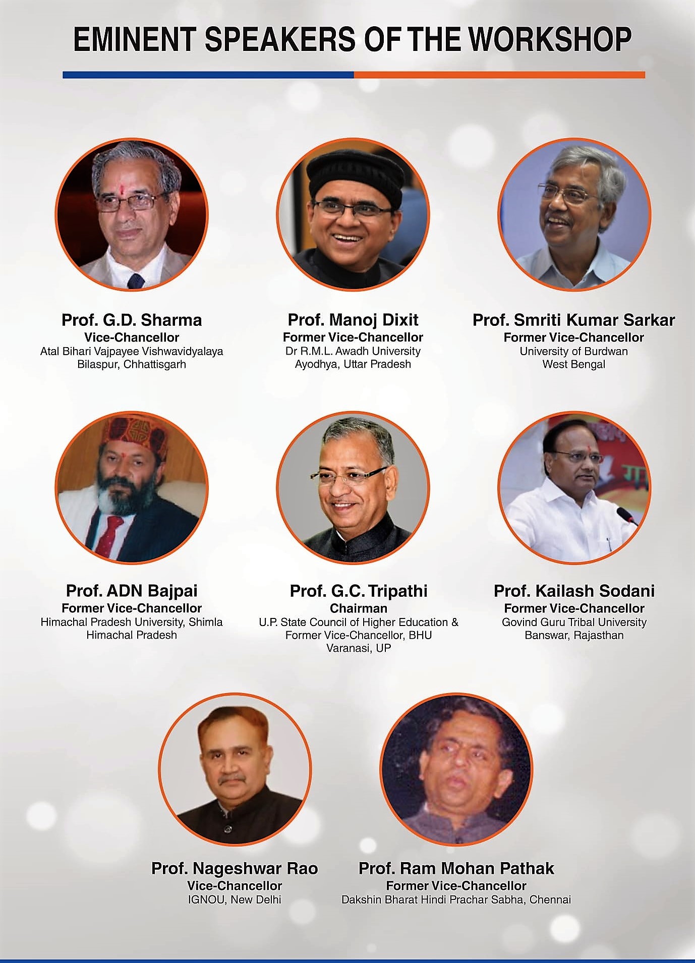 E-Workshop & Brainstorming Session on 'Roadmap for National Education Policy2020'